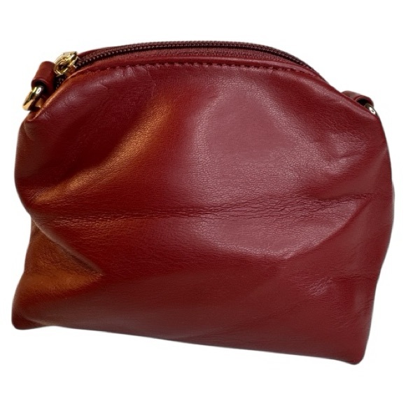 Anthropologie Hollace Woven Mini Tote Mauve Red NWOT - Picture 10 of 16